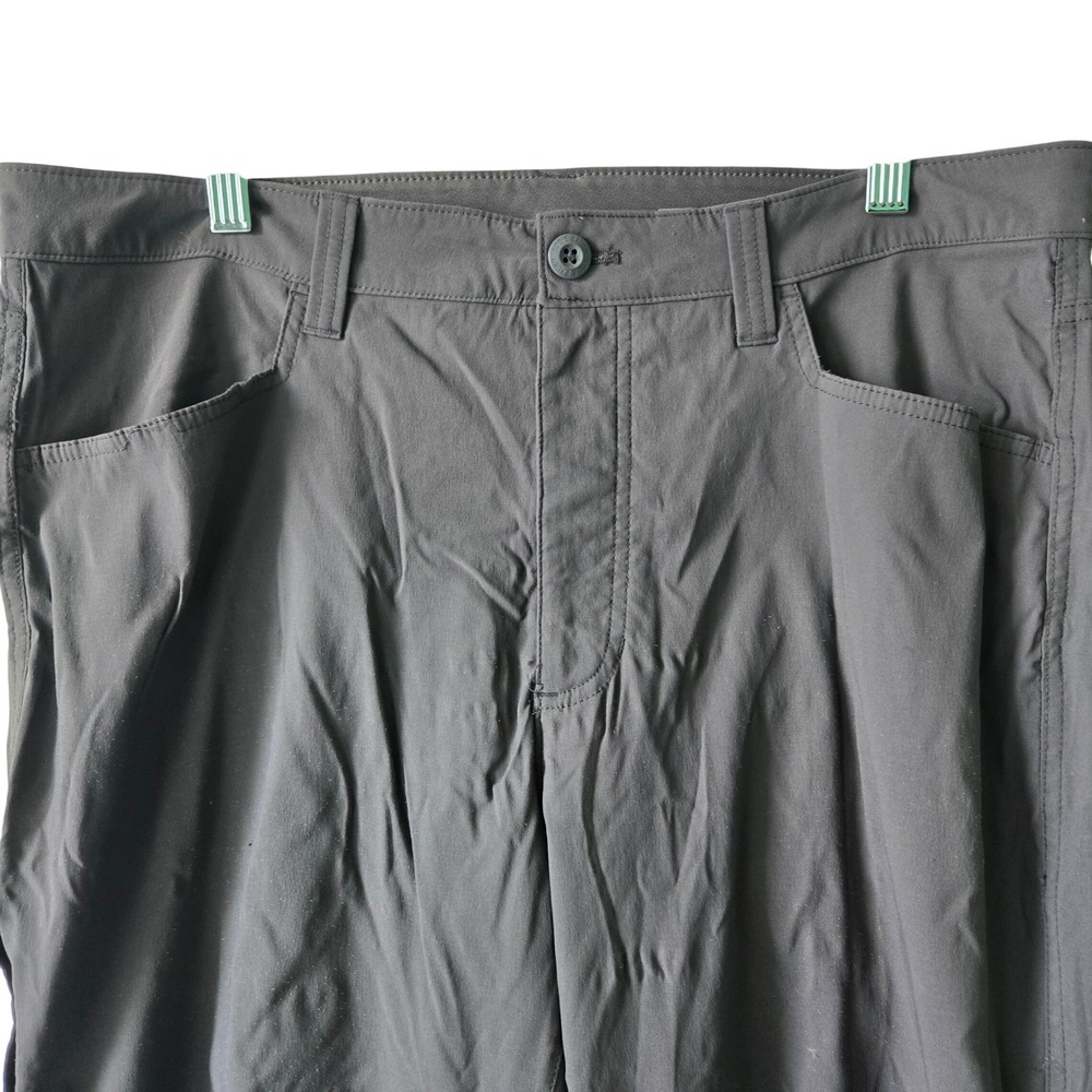 Eddie Bauer Tech Pant Mens 34x34 Gray Hiking Outdoor Nylon Stretch Straight Leg